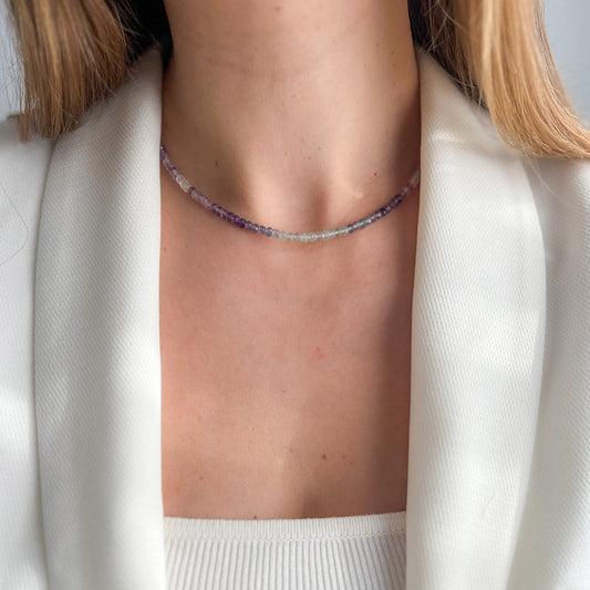 שרשרת אבני פלואוריט