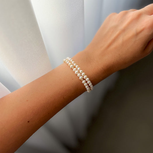 צמיד פנינים טבעיות קימברלי