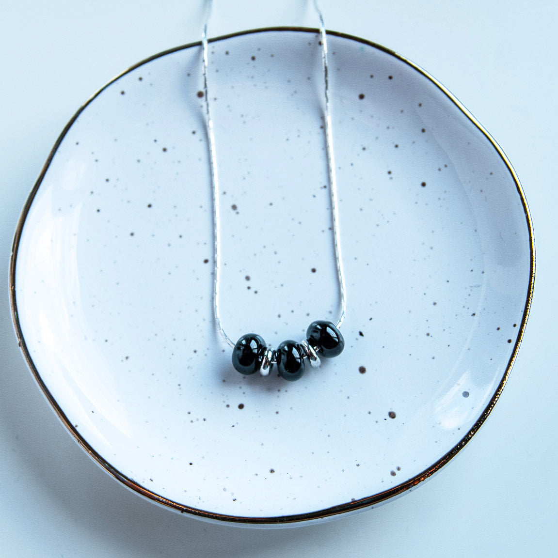 BLACK ONYX שרשרת כסף קובה