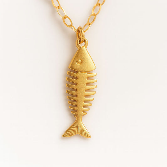 שרשרת גולדפילד עם תליון דג