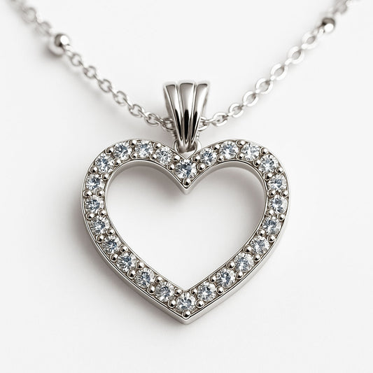 HEART שרשרת כסף עדינה