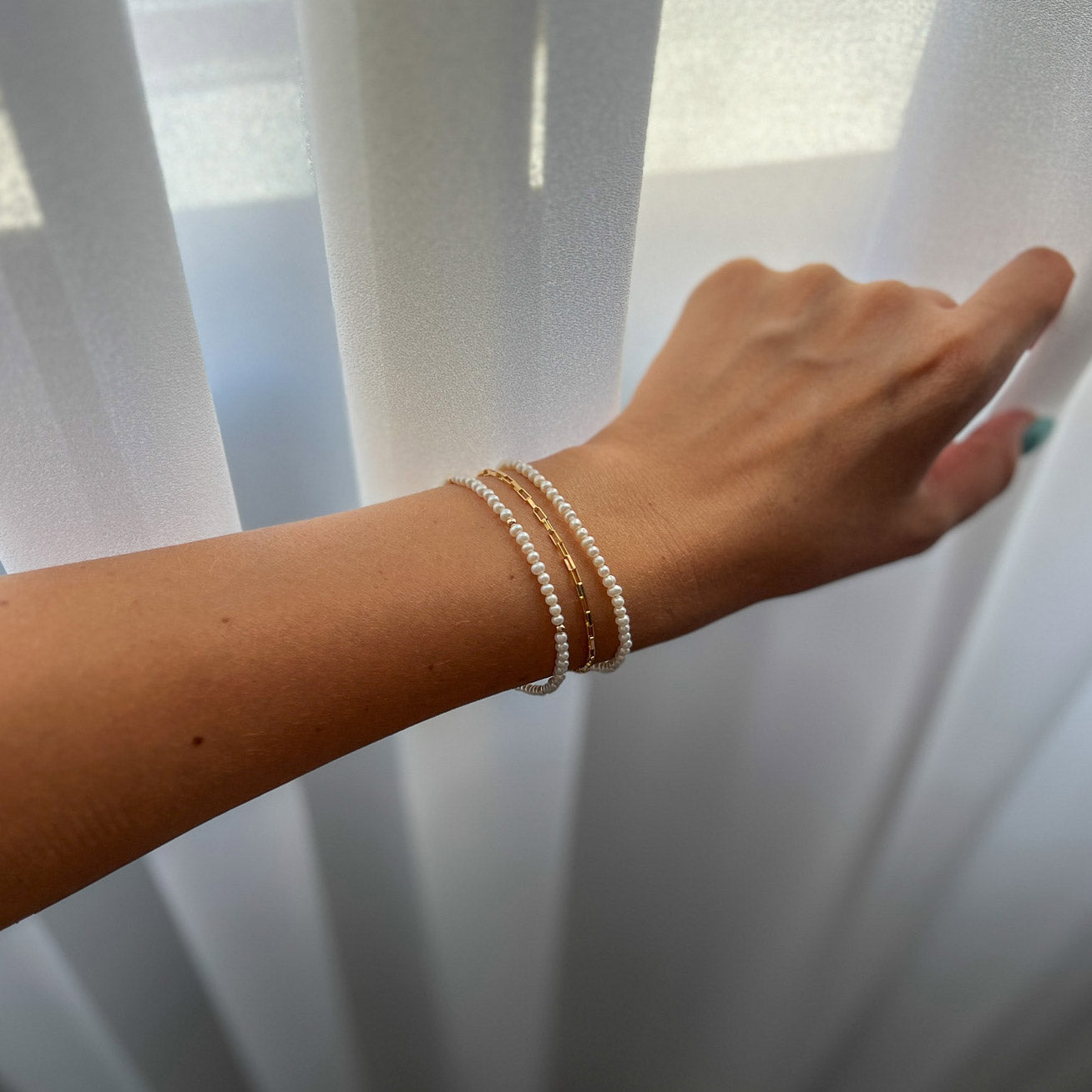 ELLA צמיד פנינים