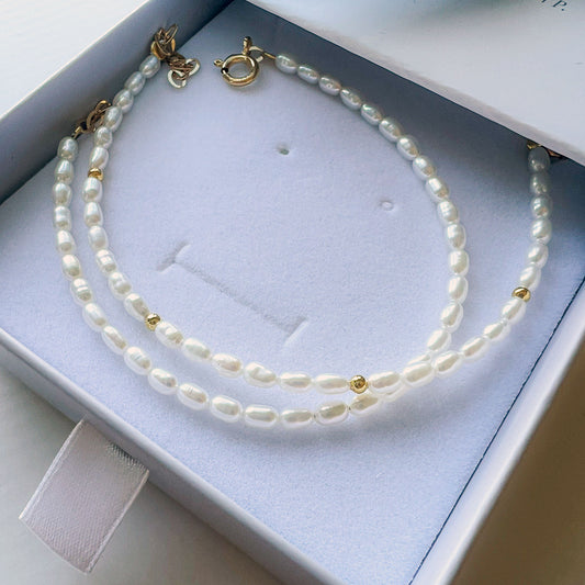 צמיד פנינים מיני ביאטריס