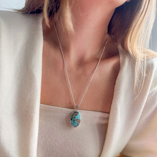 תליון "סנדי" עם אבן טורקיז