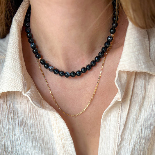 שרשרת "ליאה" שחורה