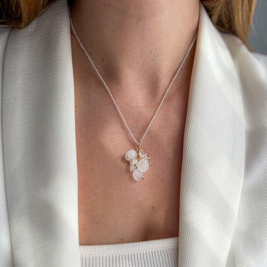 IVY שרשרת אבני קוורץ