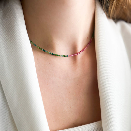 WATERMELON שרשרת זרקון