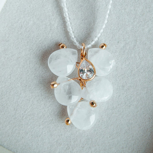 IVY שרשרת אבני קוורץ