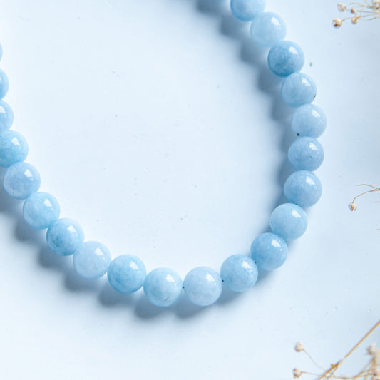 שרשרת מיני ליה תכלת מאבני ג'ייד