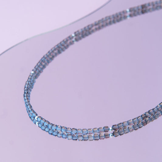 APRIL שרשרת אבני סמוקי קוורץ