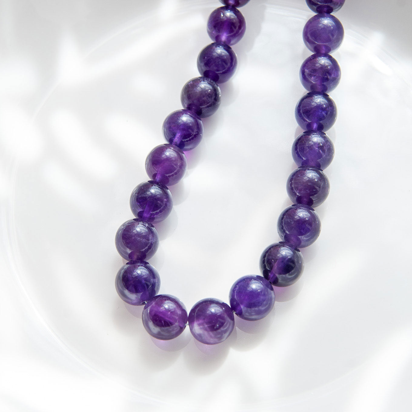 שרשרת ליה סגולה מאבני אמטיסט