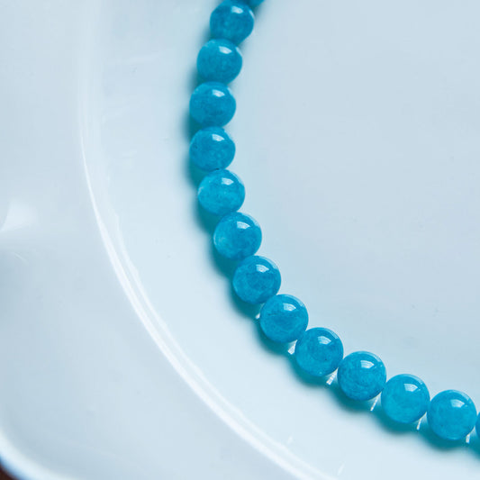 שרשרת מיני ליה כחולה מאבני ג'ייד