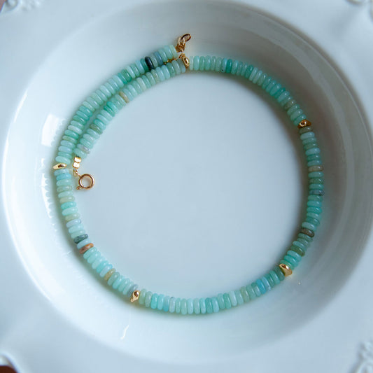 שרשרת לורן מאבני אמזונייט