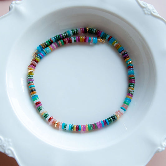 שרשרת לורן מיקס אבני חן