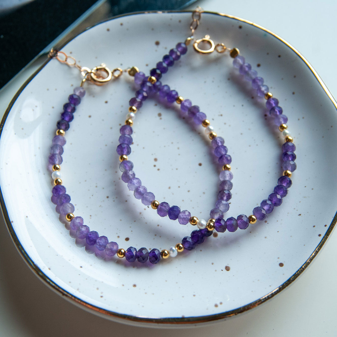 ALICIA צמיד אבני אמטיסט