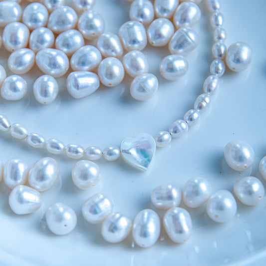 L שרשרת פנינים לבנות