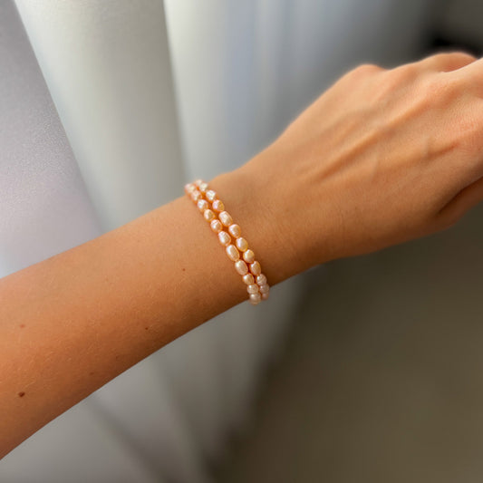 PEACH צמיד פנינים