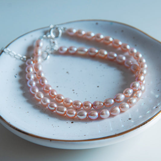 PINK צמיד פנינים