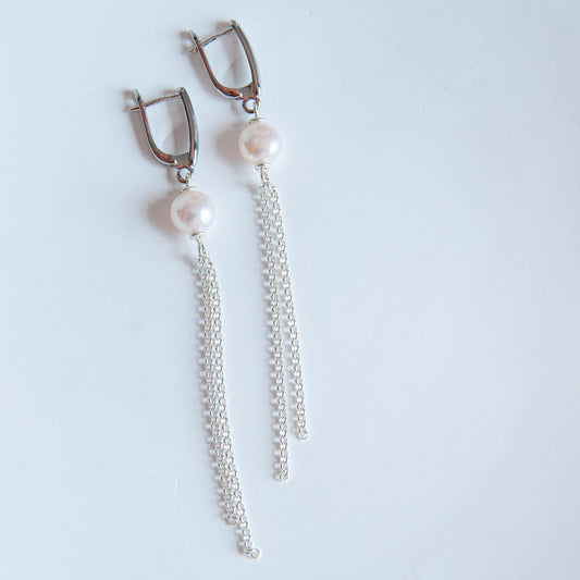 S LORA עגילי פנינה