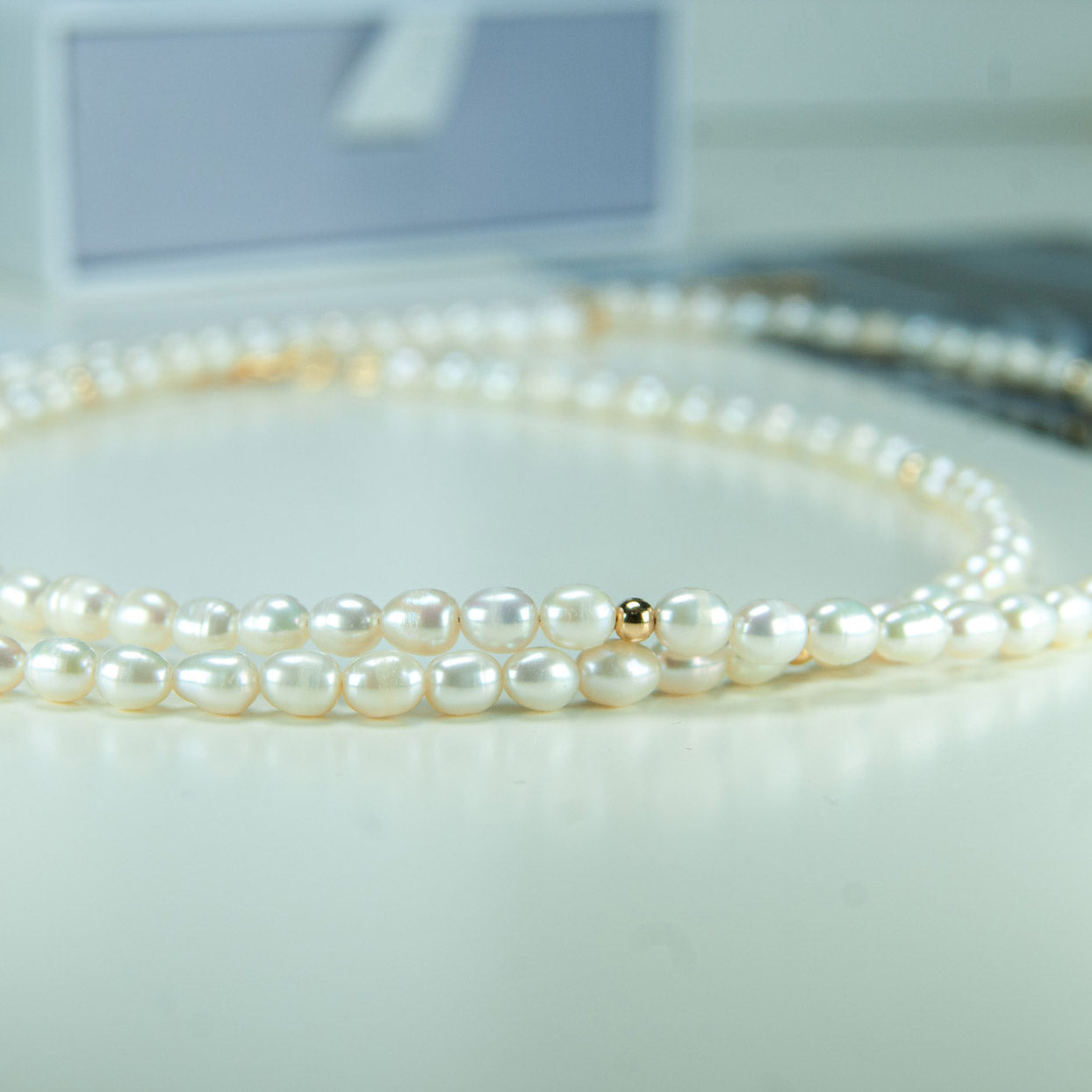 WHITE BEATRICE שרשרת פנינים