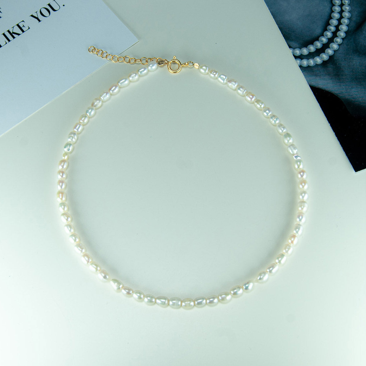 WHITE BEATRICE שרשרת פנינים