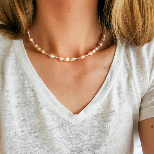 שרשרת פנינים אמנדה ורודה