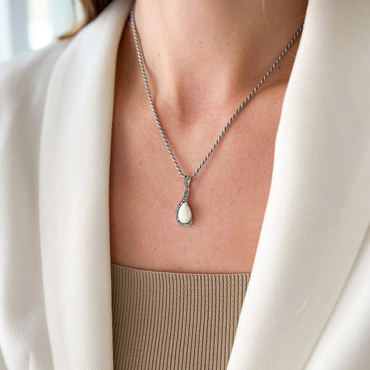 שרשרת כסף עם תליון מריאנה צדף