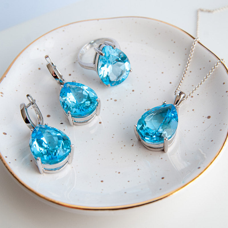 טבעת "נורה" עם טופז