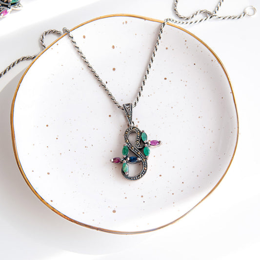 תליון "מינסק" עם מיקס אבני חן