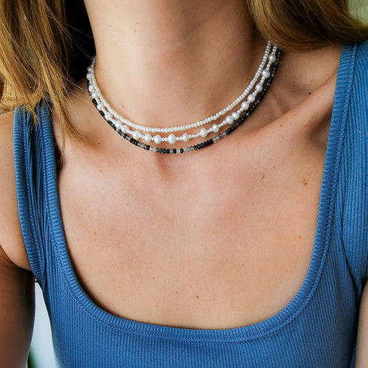 שרשרת אבני קוורץ רוטיל