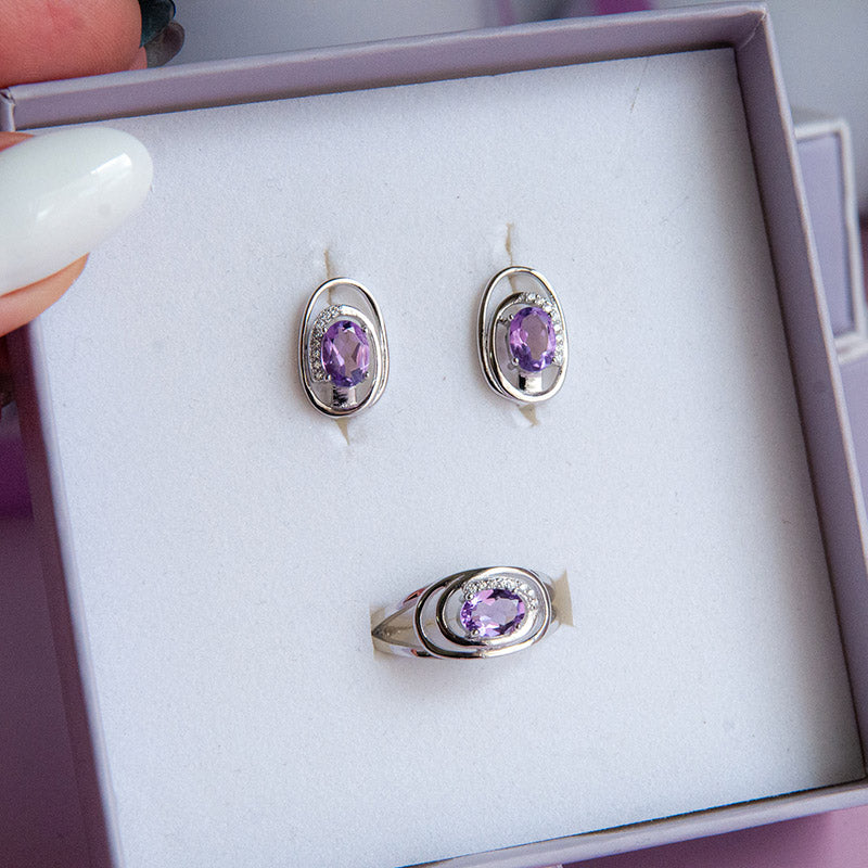 טבעת "גרייס" עם אמטיסט