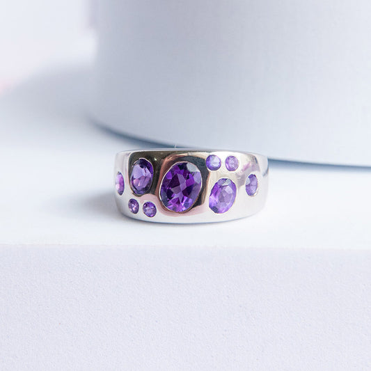 טבעת "שרלוט" עם אמטיסט