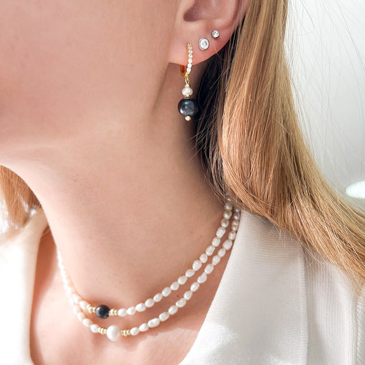 G B-LIANNE עגילי פנינה