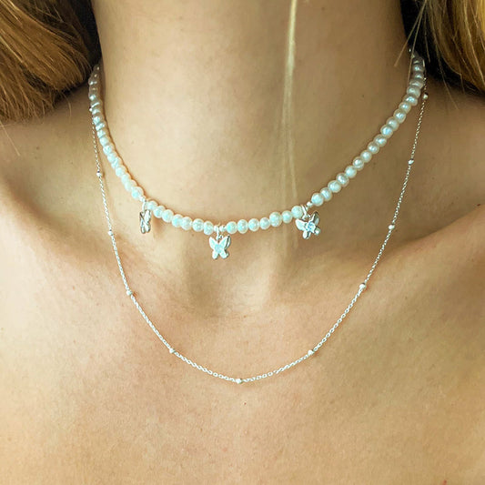 CARA שרשרת כסף