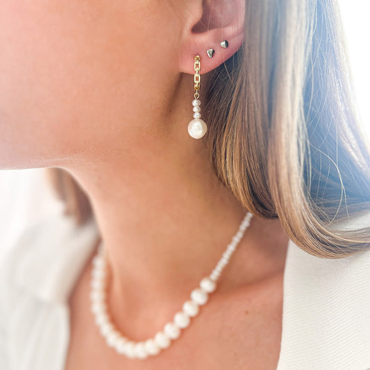 G EVA עגילי פנינה