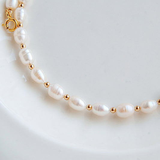 G LUNA שרשרת פנינים