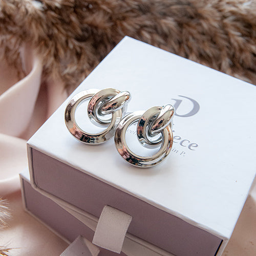 SILVER LARA עגילי