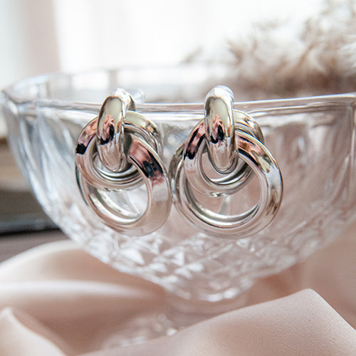 SILVER LARA עגילי