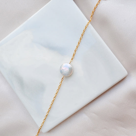 צמיד אמי גולדפילד עם פנינה