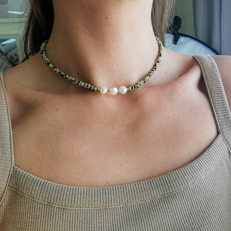 LOREN שרשרת אבני ג'ספר