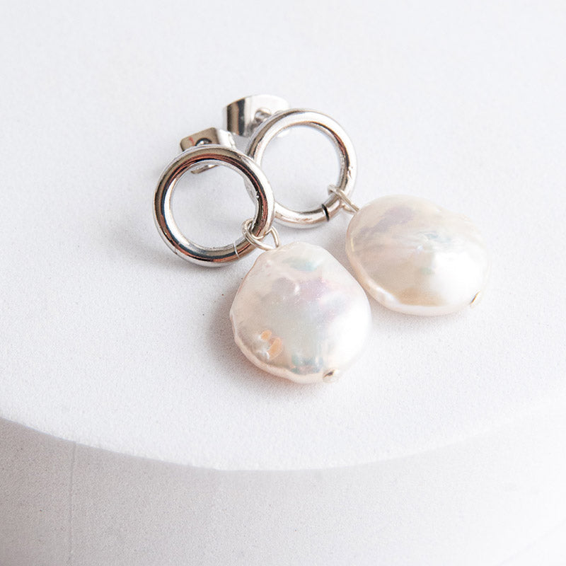 S VINTAGE PEARL עגילי