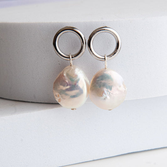 S VINTAGE PEARL עגילי