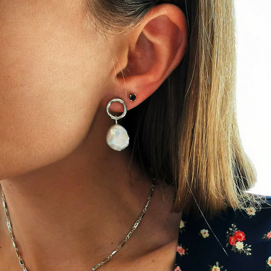 S VINTAGE PEARL עגילי