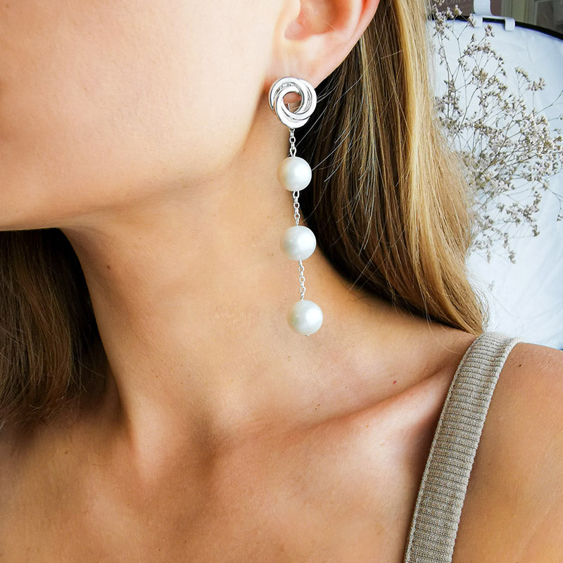 S RIHANNA עגילי פנינה