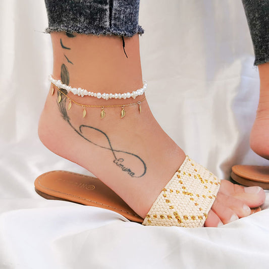 צמיד לרגל פנינים טבעיות קורטני