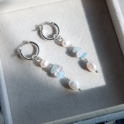 עגילי כסף חישוק מונטנגרו