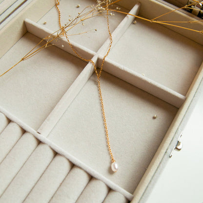 שרשרת גולדפילד עם פנינה בקצה