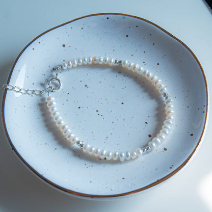 צמיד פנינים טבעיות קימברלי