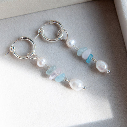 עגילי כסף חישוק מונטנגרו