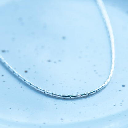 שרשרת כסף נחש עדינה